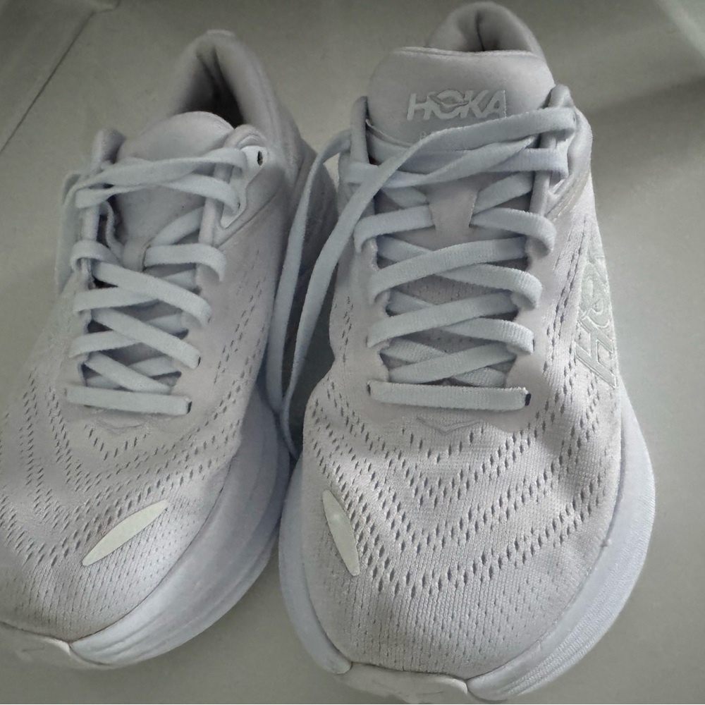 Hoka Women's Sneakers Light Gray White - Picture 3 of 5